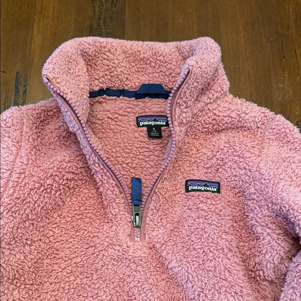 Patagonia Kids Soft Pink Sherpa Jacket